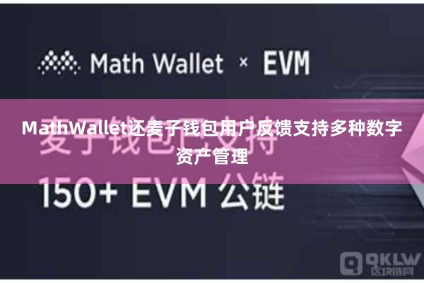 MathWallet还麦子钱包用户反馈支持多种数字资产管理